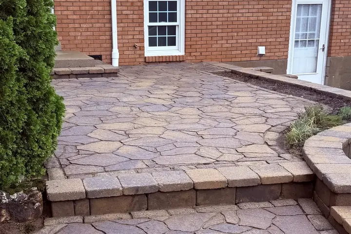 Concrete and pavers